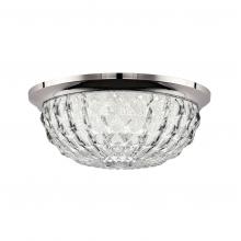 Schonbek 1870 S5212-700O - Genoa 12IN LED 3000K/3500K/4000K 120V Flush Mount in Aged Brass with Optic Crystal