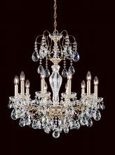 Schonbek 1870 ST1946N-48H - Sonatina 10 Light 120V Chandelier in Antique Silver with Heritage Handcut Crystal