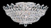 Schonbek 1870 5868R - Trilliane 10 Light 120V Semi-Flush Mount in Polished Stainless Steel with Radiance Crystal