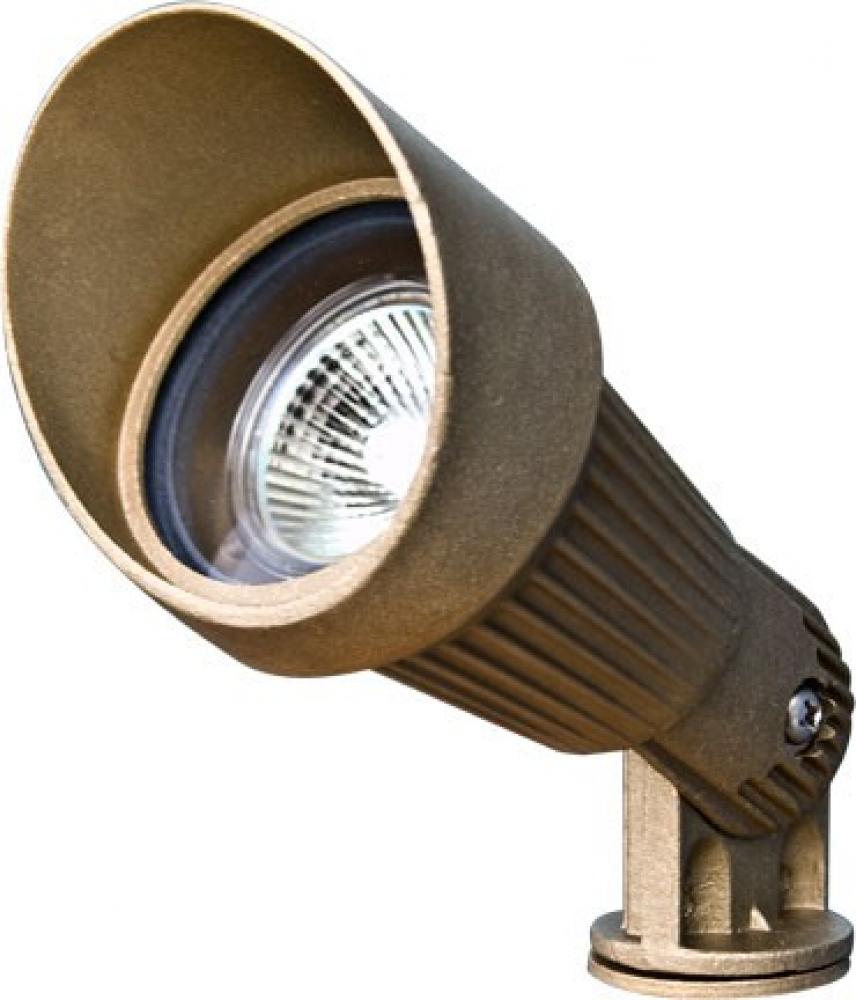 SOLID BRASS W/HOOD SPOT LIGHT 5W LED MR-16 12V