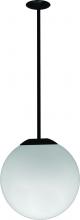 Dabmar D7500-24-B - 13" CEILING GLOBE FIX 24" DROP 60W INCAND 120V