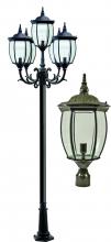 Dabmar GM3026-BZ - VICTORIA POST FIVE LIGHT FIX 5 X26W DL-S26-GU24 120V