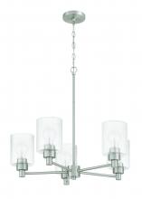 Craftmade 60225-BNK - Lyndsey 5 Light Chandelier in Brushed Polished Nickel