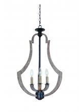 Craftmade 35133-WP - Winton 3 Light Foyer in Weathered Pine/Bronze