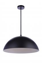 Craftmade P1000FB-LED - 23.25” Diameter Sculptural Statement Dome Pendant in Flat Black