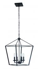 Craftmade 52935-FB - Flynt 4 Light Medium Foyer in Flat Black