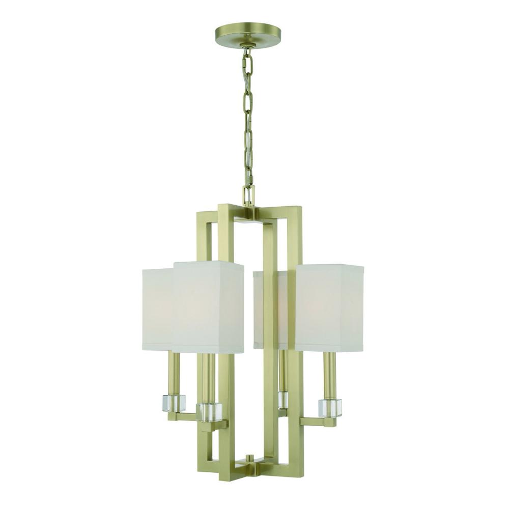 Dixon 4 Light Aged Brass Chandelier