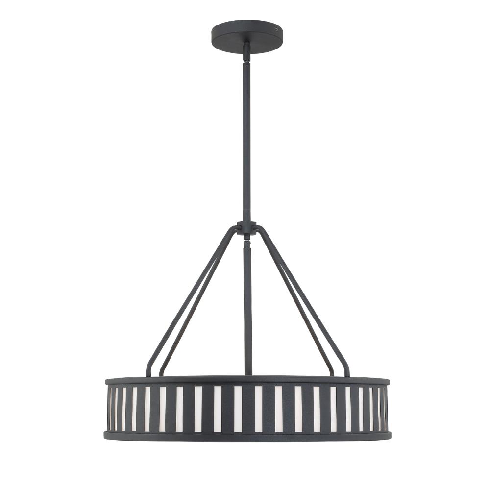 Kendal 4 Light Black Forged Chandelier