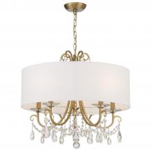 Crystorama 6625-VG-CL-MWP - Othello 5 Light Vibrant Gold Chandelier