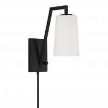 Crystorama AVO-B4201-MK - Avon 1 Light Matte Black Task Sconce