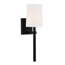 Crystorama BRO-451-BF - Bromley 1 Light Black Forged Sconce