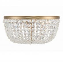 Crystorama NOL-320-VG-CL-MWP - Nola 5 Light Vibrant Gold Flush Mount