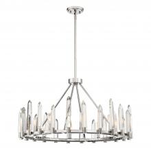 Crystorama WAT-B2008-PN - Watson 8 Light Polished Nickel Chandelier