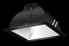 RAB Lighting NDLED4SD-50YHC-M-B - RECESSED DOWNLIGHTS 12 LUMENS NDLED4SD 4 INCH SQUARE UNIVERSAL DIMMING 50 DEGREE BEAM SPREAD 3000K