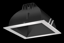 RAB Lighting NDLED4SD-50YHC-B-S - RECESSED DOWNLIGHTS 12 LUMENS NDLED4SD 4 INCH SQUARE UNIVERSAL DIMMING 50 DEGREE BEAM SPREAD 3000K