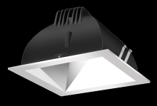 RAB Lighting NDLED4SD-50Y-S-S - RECESSED DOWNLIGHTS 12 LUMENS NDLED4SD 4 INCH SQUARE UNIVERSAL DIMMING 50 DEGREE BEAM SPREAD 3000K