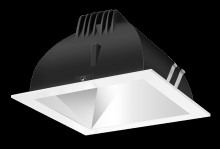 RAB Lighting NDLED4SD-50YHC-M-W - RECESSED DOWNLIGHTS 12 LUMENS NDLED4SD 4 INCH SQUARE UNIVERSAL DIMMING 50 DEGREE BEAM SPREAD 3000K