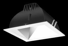 RAB Lighting NDLED4SD-50Y-S-W - RECESSED DOWNLIGHTS 12 LUMENS NDLED4SD 4 INCH SQUARE UNIVERSAL DIMMING 50 DEGREE BEAM SPREAD 3000K