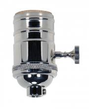 Satco Products Inc. 80/1047 - 3 Way (2 Circuit) Turn Knob Socket w/Matching Finish Removable Knob