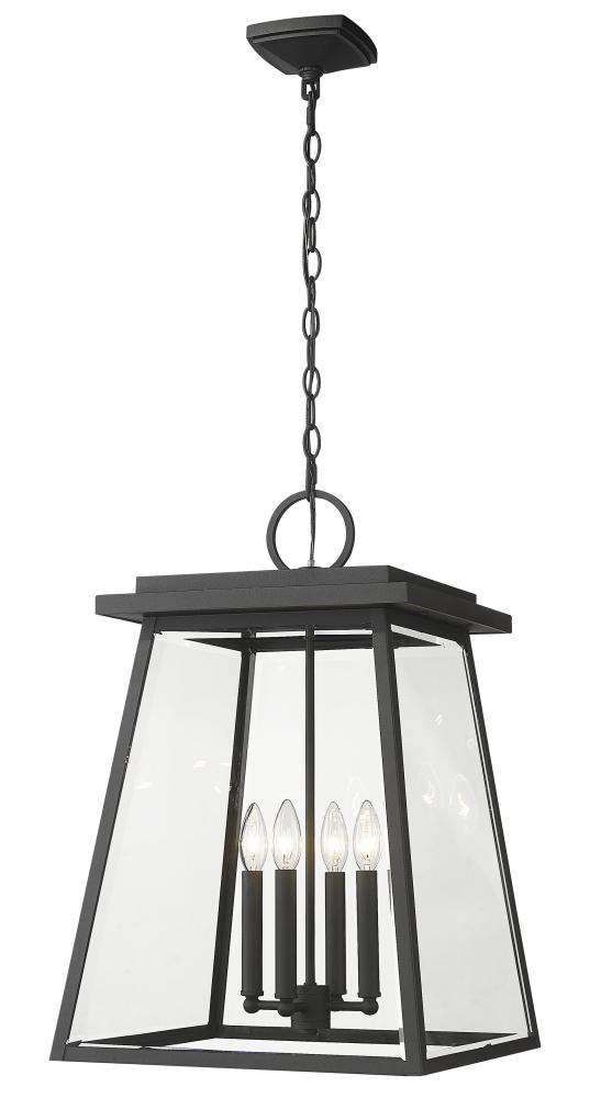 4 Light Outdoor Chain Mount Ceiling Fixture