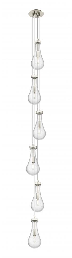 Owego - 6 Light - 7 inch - Brushed Satin Nickel - Multi Pendant