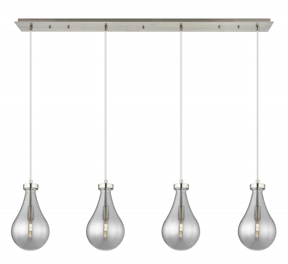 Owego - 4 Light - 49 inch - Brushed Satin Nickel - Linear Pendant