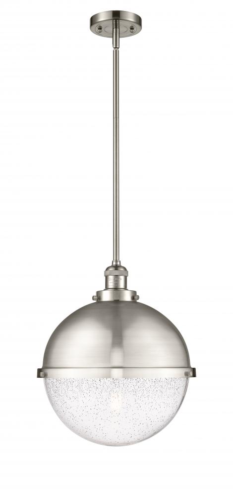 Hampden - 1 Light - 13 inch - Brushed Satin Nickel - Stem Hung - Pendant