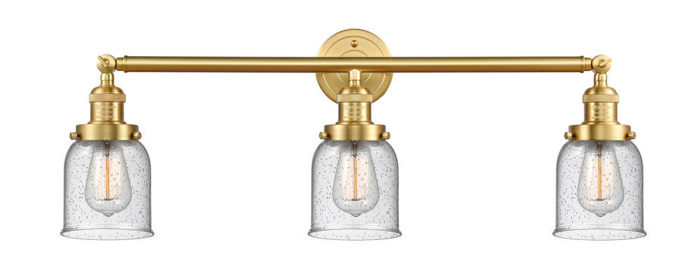 Bell - 3 Light - 30 inch - Satin Gold - Bath Vanity Light