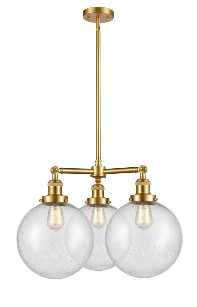 Beacon - 3 Light - 24 inch - Satin Gold - Stem Hung - Chandelier