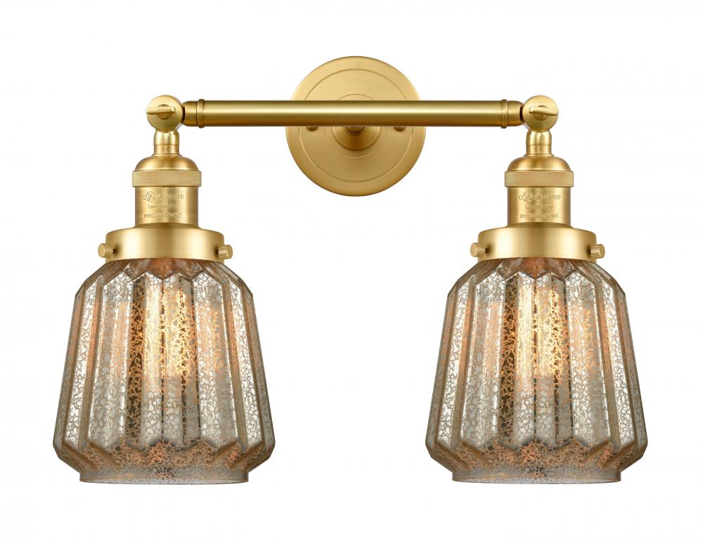 Chatham - 2 Light - 16 inch - Satin Gold - Bath Vanity Light