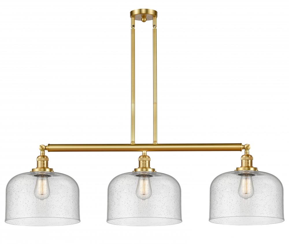 Bell - 3 Light - 42 inch - Satin Gold - Stem Hung - Island Light