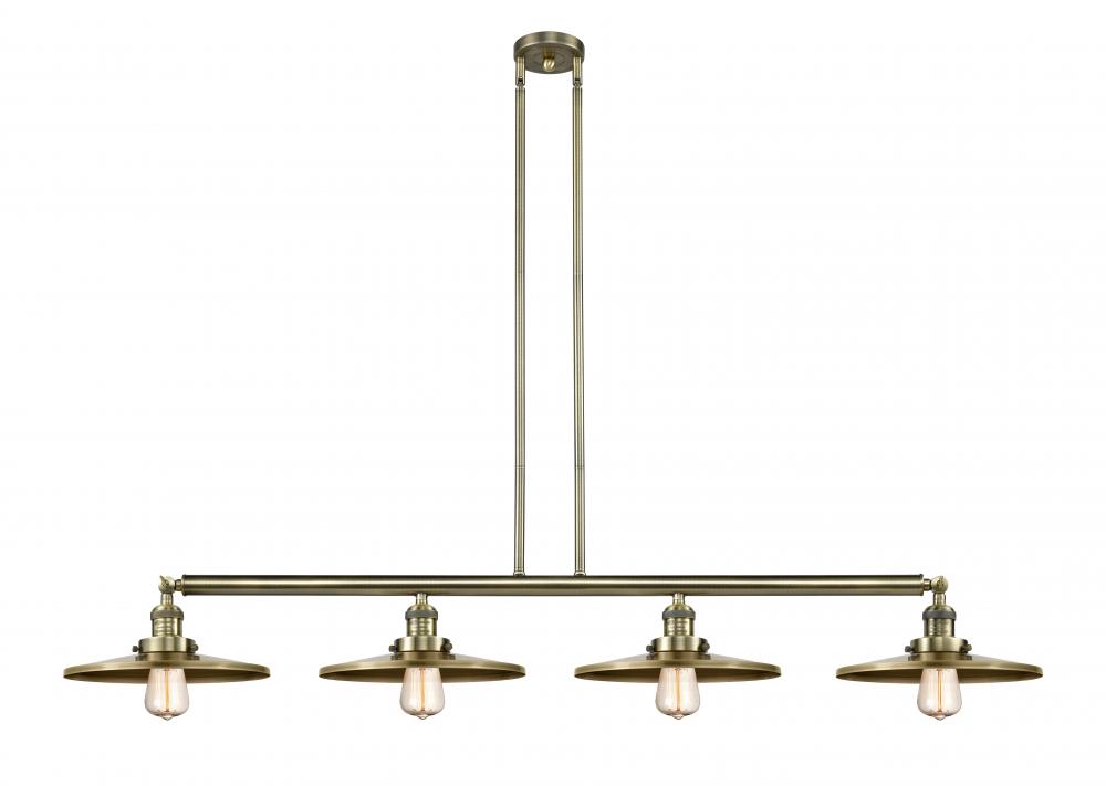 Appalachian - 4 Light - 57 inch - Antique Brass - Stem Hung - Island Light