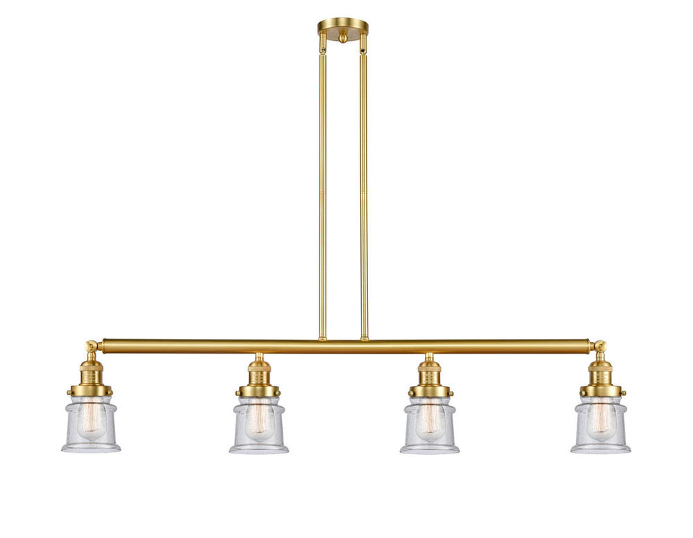 Canton - 4 Light - 51 inch - Satin Gold - Stem Hung - Island Light