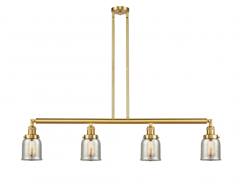 Bell - 4 Light - 50 inch - Satin Gold - Stem Hung - Island Light