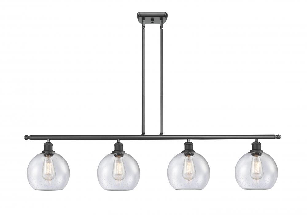 Athens - 4 Light - 48 inch - Matte Black - Cord hung - Island Light