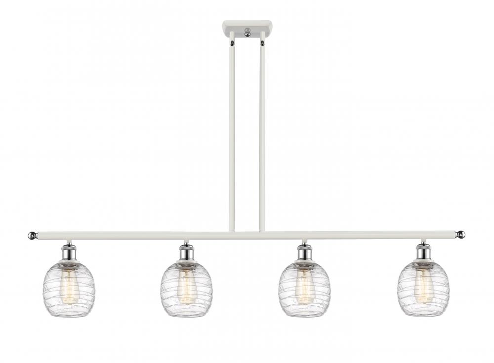 Belfast - 4 Light - 48 inch - White Polished Chrome - Cord hung - Island Light