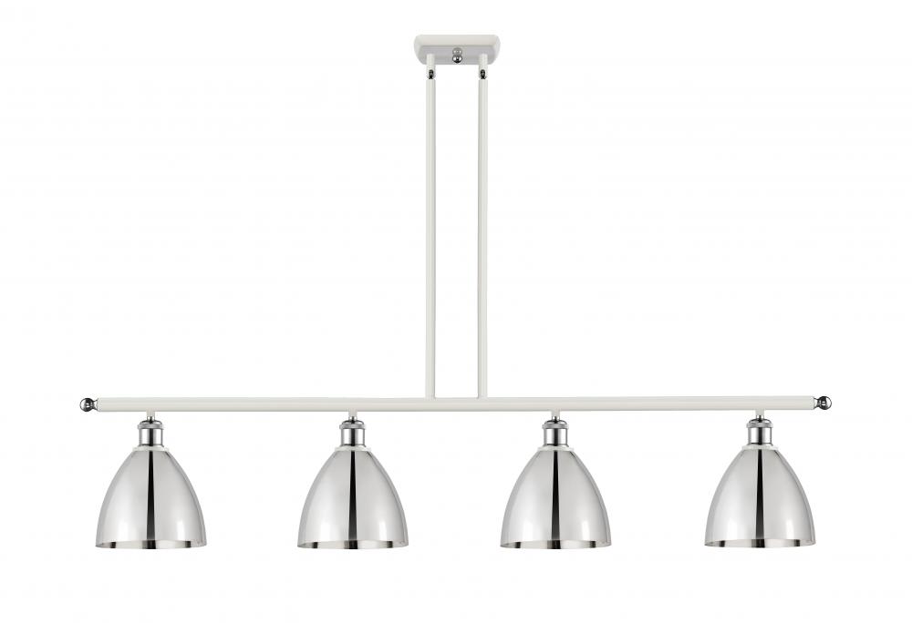 Bristol - 4 Light - 48 inch - White Polished Chrome - Cord hung - Island Light