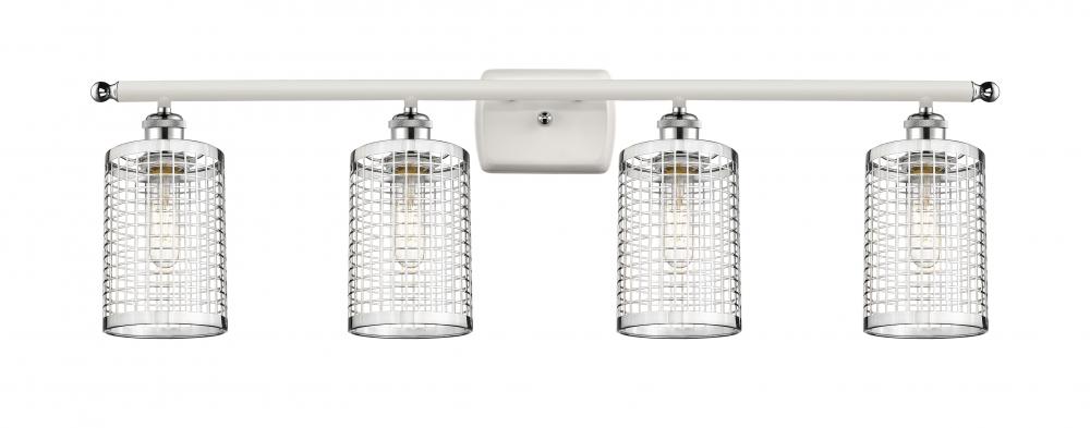 Nestbrook - 4 Light - 35 inch - White Polished Chrome - Bath Vanity Light