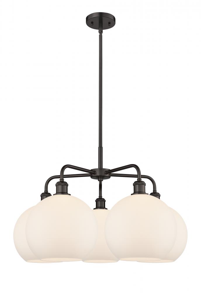 Athens - 5 Light - 28 inch - Oil Rubbed Bronze - Chandelier