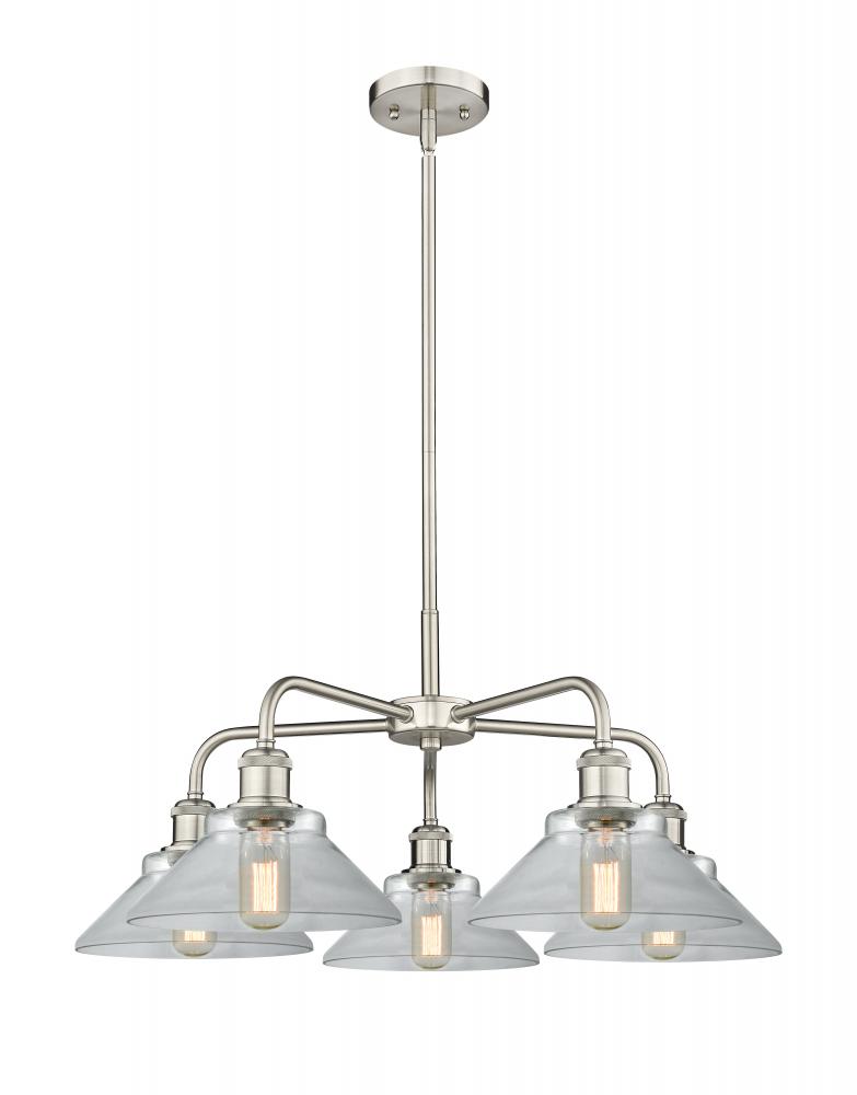 Orwell - 5 Light - 26 inch - Satin Nickel - Chandelier