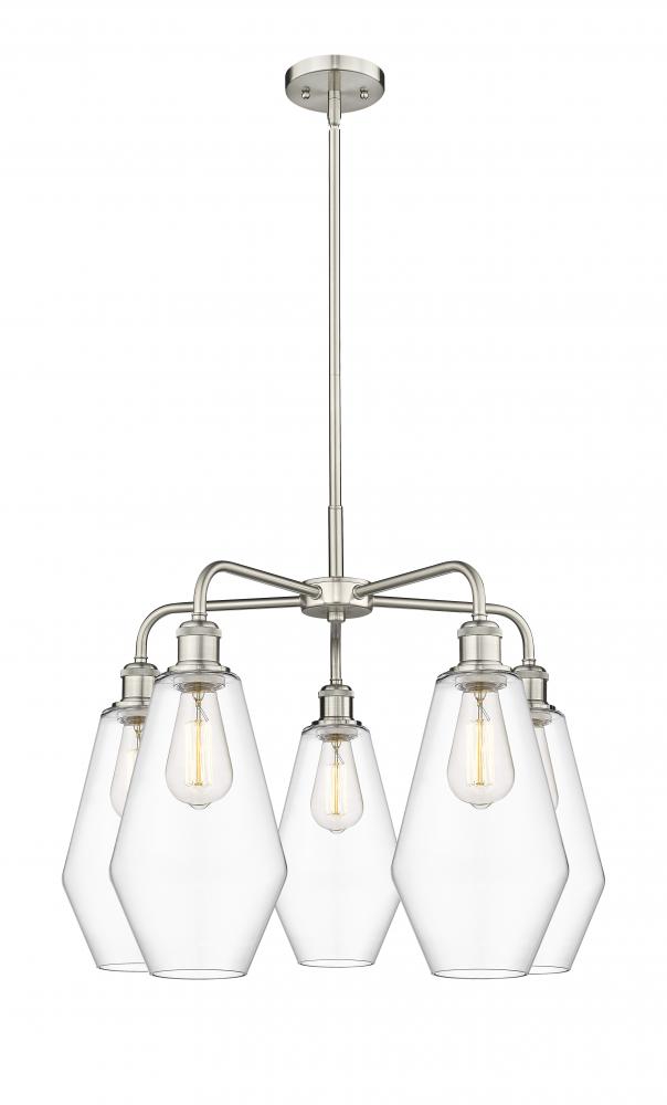 Cindyrella - 5 Light - 25 inch - Satin Nickel - Chandelier