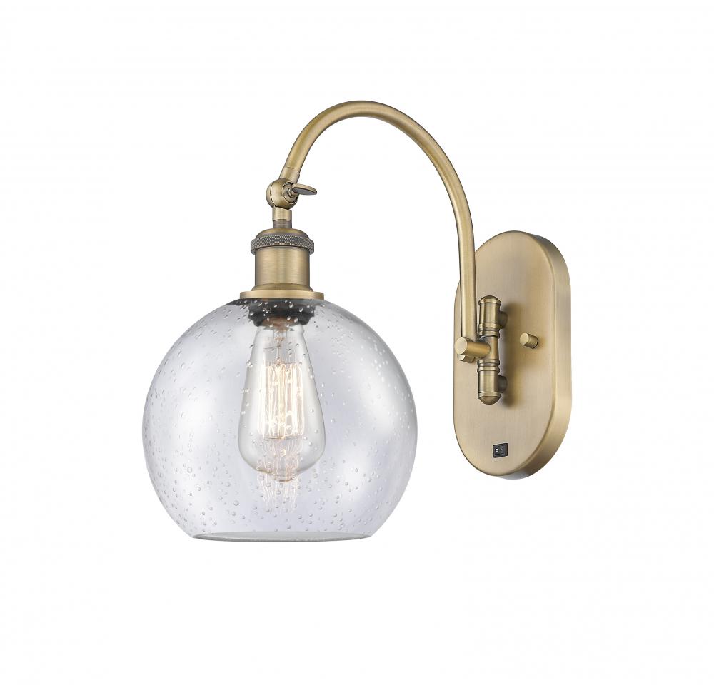 Athens - 1 Light - 8 inch - Brushed Brass - Sconce