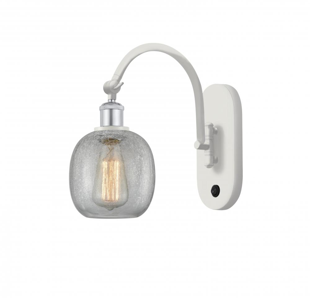 Belfast - 1 Light - 6 inch - White Polished Chrome - Sconce