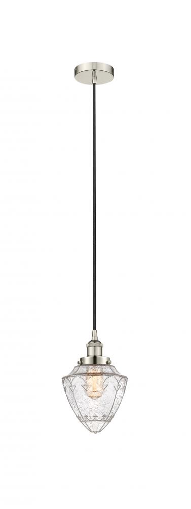 Bullet - 1 Light - 7 inch - Polished Nickel - Mini Pendant