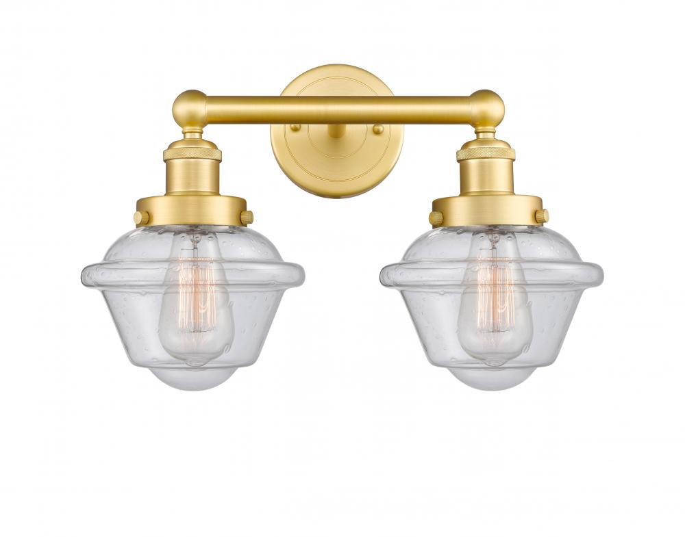 Oxford - 2 Light - 16 inch - Satin Gold - Bath Vanity Light