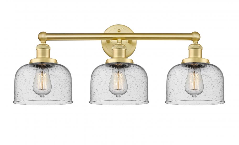 Bell - 3 Light - 26 inch - Satin Gold - Bath Vanity Light