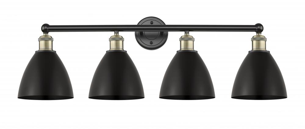 Bristol - 4 Light - 35 inch - Black Antique Brass - Bath Vanity Light