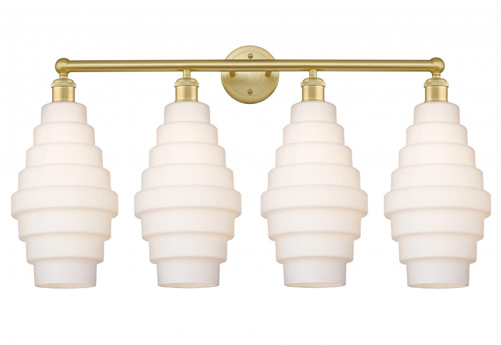 Cascade - 4 Light - 35 inch - Satin Gold - Bath Vanity Light