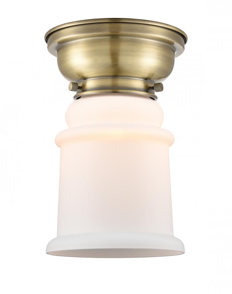 Canton - 1 Light - 6 inch - Antique Brass - Flush Mount