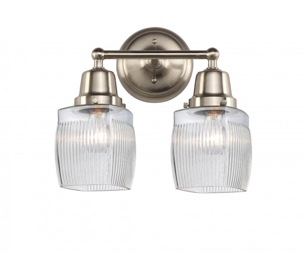 Colton - 2 Light - 14 inch - Brushed Satin Nickel - Bath Vanity Light